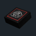 Caja de joyas de Rosa<br><div class="desc">Di que te amo con este cajón de rosa de bonito. Utilice esta caja de madera para guardar joyas, agujeros, pendientes, anillos de compromiso, etc. El diseño es de obras de arte originales.</div>