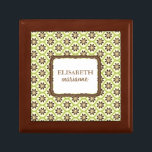 Caja de Keepsake de la Moda del Boho personalizada<br><div class="desc">Obra de arte de Shery K Designs y Babystar Designs Design,  por M. Hamilton</div>