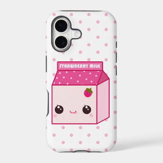Caja de leche de fresa Kawaii