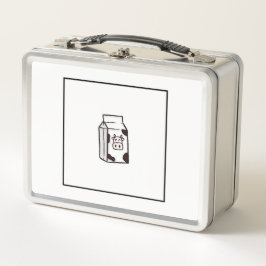 caja de leche de vaca divertida, linda
