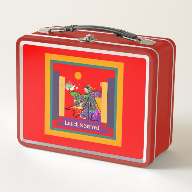 Caja De Metal Para Almuerzo (Anverso)