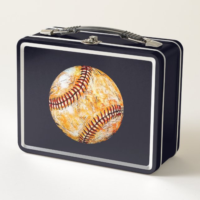 Caja de metal para almuerzo de béisbol (Anverso)