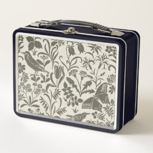 Caja de metal para almuerzo del jardín de Voysey