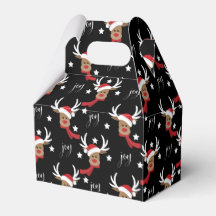 Caja de Navidades cortos de favoritos de ciervo -