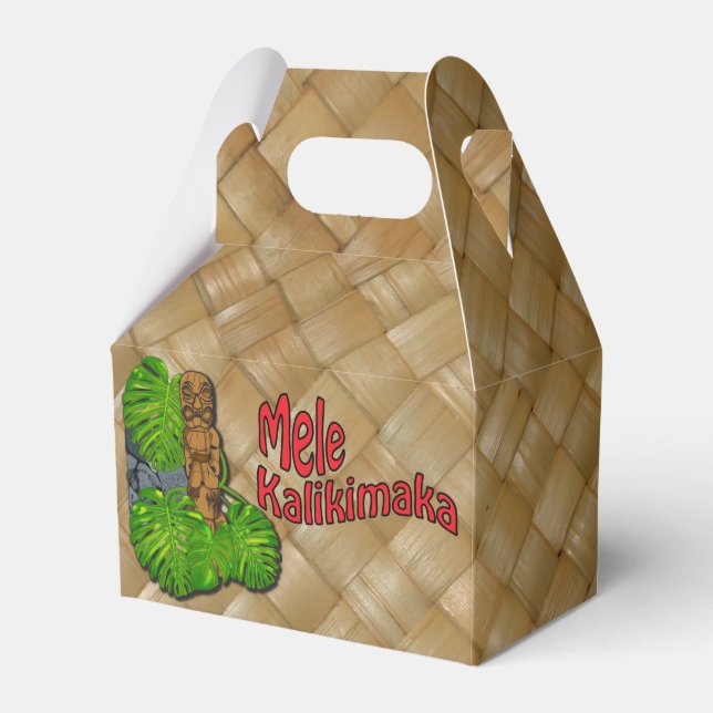 Caja de Navidades de Hawaiian Tiki Mele Kalikimaka (Front Side)