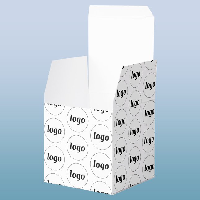 Caja de negocios promocional de patrón de logotipo (Logo pattern professional business favor box style packaging)