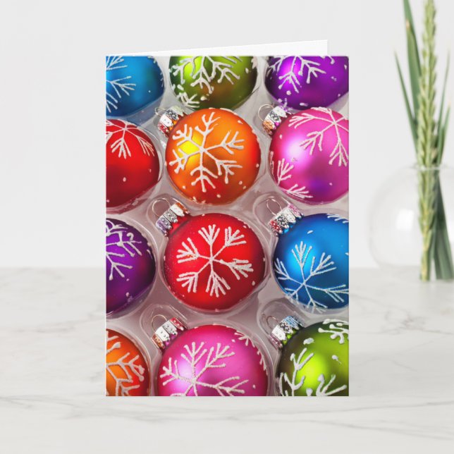 Caja de ornamentos del navidad del copo de nieve (Anverso)
