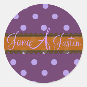 Caja de pegatinas de chocolate con monograma