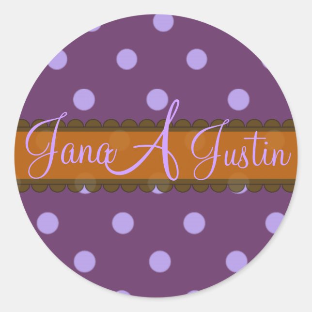 Caja de pegatinas de monograma de chocolate (Anverso)