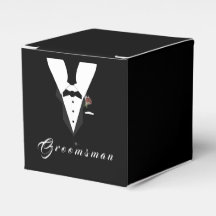 Caja de personalizable Groomsman Favor
