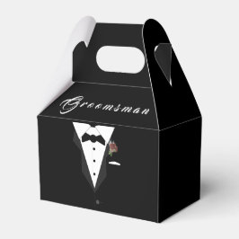 Caja de personalizable Groomsman Favor