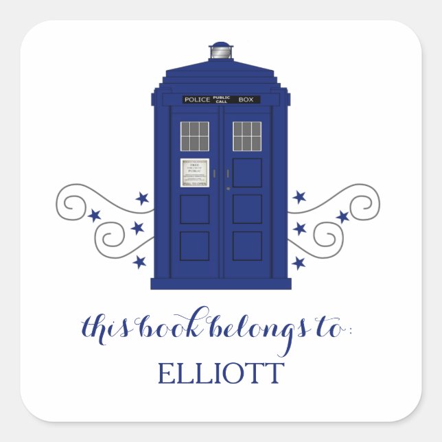 Caja de policía revolotea a Pegatinas (Anverso)