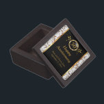 Caja De Regalo 50 Aniversario del Oro y el Negro<br><div class="desc">Aniversario Mantener caja de regalo. 📌 Si necesita una mayor personalización, haga clic en el botón "Haga clic para más Personalizares" o "Personalizar o Editar diseño" y utilice nuestra herramienta de diseño para cambiar el tamaño, rotar, cambiar el color del texto, agregar texto y mucho más. ⭐ Este producto es...</div>