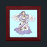 Caja De Regalo Ángel de flores de lirio cristiano<br><div class="desc">Lily Angel Gift Box, ropa Lily Angel, camisetas Angel, regalos Angel de ArtMuvz Ilustracion. Encantador cumpleaños de Ángel Cristiano y regalos de navidades, bolsa de té, taza, gorra. Los regalos de ángel son una manera reflexiva y significativa de mostrar a alguien a quien le importa. Ya sea que busques un...</div>