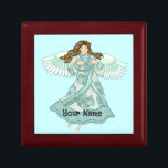 Caja De Regalo Ángel oceánico cristiano<br><div class="desc">Caja de Regalos de Ocean Angel, camisetas de Angel y regalos de ArtMuvz Ilustracion. Camiseta de Misty Ocean Angel para mamá, papá, niños, bebé. cumpleaños de Ángel Cristiano y regalos de navidades, bolso de tote, taza, gorra. Los regalos de ángel son una manera reflexiva y significativa de mostrar a alguien...</div>