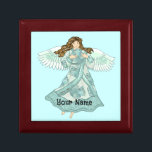 Caja De Regalo Ángel oceánico cristiano<br><div class="desc">Caja de Regalos de Ocean Angel, camisetas de Angel y regalos de ArtMuvz Ilustracion. Camiseta de Misty Ocean Angel para mamá, papá, niños, bebé. cumpleaños de Ángel Cristiano y regalos de navidades, bolso de tote, taza, gorra. Los regalos de ángel son una manera reflexiva y significativa de mostrar a alguien...</div>