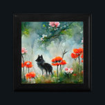 Caja De Regalo Animal salvaje floral<br><div class="desc">Es un diseño asombroso tan hermoso tan lindo que a todos les encantará. Un animal salvaje floral y lindo. El retrato de un animal salvaje con flores en la cabeza. Un bonito diseño para la gente que ama a los animales, especialmente a los animales salvajes. El lobo salvaje tigre salvaje...</div>