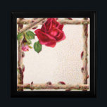 Caja De Regalo Antigüedad victoriana antigua rosa rústica<br><div class="desc">Rosa antiguo rústico inspirado en la naturaleza y diseño de la naturaleza. Esto es perfecto para invitaciones y programas de boda,  personalizable para los detalles de su propio boda. Parte de nuestra colección de naturaleza rústica.</div>