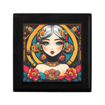 Beau portrait en style pop art