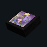 Caja De Regalo Beautiful Iris Flower Gift Box<br><div class="desc">Beautiful Iris Flower - Migned Art Drawing Collection</div>