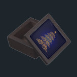 Caja De Regalo Blue Bell Christmas Tree Keepsake Box<br><div class="desc">Las cajas de memoria contienen esos preciosos regalos, recuerdos y recuerdos como recuerdo de una persona, lugar o hora en particular. Las cajas de conservas de madera son una hermosa manera de guardar esas medallas especiales, cartas, etiquetas de perro, herencia familiar, monedas, cambios sueltos, premios, joyas o dientes de bebé....</div>
