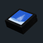 Caja De Regalo Blue White Merry Christmas Tree Stars Night Light<br><div class="desc"></div>