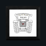 Caja De Regalo Camarera de novias de Tractor Personalizado<br><div class="desc">Un regalo de boda de granja de tractores que puede ser personalizado. Si desea cambiar el tamaño o el tipo de letra,  haga clic en el botón de edición para personalizar. El embalaje en el tractor está en una crema sutil y blanco.</div>