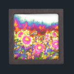 Caja De Regalo Campos de girasol<br><div class="desc">acuarela</div>