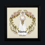 Caja De Regalo Casilla de regalo de boda de novia amoroso<br><div class="desc">Caja de regalo de boda de Novia amorosa, ropa de Boda, camisetas de Boda, regalos de boda de Ilustracion ArtMuvz. Ducha de novia Boda de Personalizable, recepción, prendas para la cena. Celebra tu amor con estilo con nuestros diseños bodas, Perfecto para la novia, el novio, la fiesta de bodas y...</div>