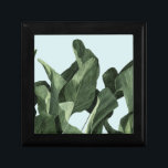 Caja De Regalo Celadon Palms<br><div class="desc">Celadon Palms II por Emma Scarvey. El follaje tropical de colores intensos tiene un fondo pastel.</div>