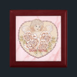 Caja De Regalo Cherub Heart Angel<br><div class="desc">Caja de joyas de Cherub Heart Angel, ropa de Boda, camisetas de Boda, regalos de matrimonio del Ilustracion ArtMuvz. Personaliza los regalos de ducha de novia y ropa de boda de Boda de Ángel Matching para la novia. Celebra tu amor con estilo con nuestros diseños bodas, Perfecto para la novia,...</div>