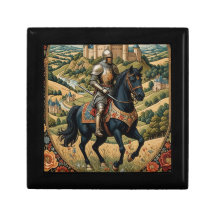 chevalier en armure chevauchant