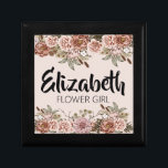 Caja De Regalo Chica de flores propuesta regalo ducha de novia pe<br><div class="desc">¿Quieres darle a tus damas de honor el mejor regalo de todos? ¡Por qué no darles una joyería personalizada llena de todas sus flores favoritas! Este boho cottagecore encantado tema boda flor propuesta chica regalo fiesta de novias personalizada caja de joyería es perfecto para cualquier fiesta de novias. No sólo...</div>