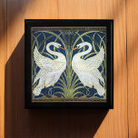 Caja De Regalo Cisnes Art Deco Walter Crane<br><div class="desc">¡Bienvenidos a CreaTile! Aquí encontrará diseños hechos a mano que he hecho personalmente y vintage de artes y diseños artesanales de todo el mundo,  por favor visite mi tienda para más diseños!</div>