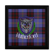 Clan Tartán y Escudo de Rutherford Scottish