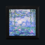 Caja De Regalo Claude Monet Water relaja arte impresionista franc<br><div class="desc">Claude Monet Water Lilies es una colección de aproximadamente 250 pinturas al óleo del impresionista francés Claude Monet. Los cuadros representan el florido jardín de Monet en Giverny.</div>