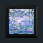 Caja De Regalo Claude Monet Water relaja arte impresionista franc<br><div class="desc">Claude Monet Water Lilies es una colección de aproximadamente 250 pinturas al óleo del impresionista francés Claude Monet. Los cuadros representan el florido jardín de Monet en Giverny.</div>