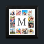 Caja De Regalo Collage de fotos familiar personalizado blanco per<br><div class="desc">Crea tu propio collage personalizado de 12 fotos,  caja de regalo con tus imágenes personalizados en un sencillo fondo blanco moderno. La cara de la caja de regalo también incluye su monograma. Añade tus fotos,  diseños o obras de arte favoritas para crear algo realmente único.</div>