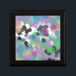 Caja De Regalo Coloridos puntos de Bokeh Confetti<br><div class="desc">Un diseño gráfico personalizado punteado de bokeh feliz,  ideal para traer un calor abundante a las vacaciones y la papelería fiesta,  junto con toda la decoración de tu casa y la selección de regalos. ¡Disfrútalo!</div>