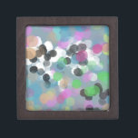 Caja De Regalo Coloridos puntos de Bokeh Confetti<br><div class="desc">Un diseño gráfico personalizado punteado de bokeh feliz,  ideal para traer un calor abundante a las vacaciones y la papelería fiesta,  junto con toda la decoración de tu casa y la selección de regalos. ¡Disfrútalo!</div>