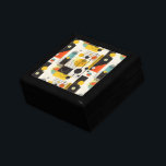 Caja De Regalo Composición de formas geométricas coloridas<br><div class="desc">Círculos coloridos,  cuadrados y líneas,  composición artística abstracta moderna.</div>