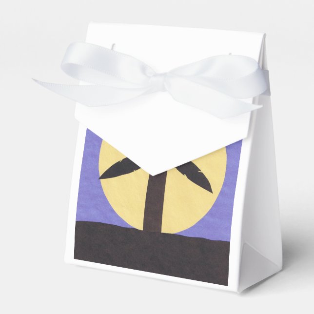 Caja de regalo con diseño de árbol de palmas (Front Side)