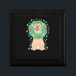 Caja De Regalo Cream Golden Retriever Merry Christmas!<br><div class="desc">Cream Golden Retriever Merry Christmas!</div>