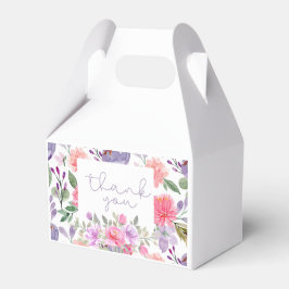 Caja de regalo de Baby Shower púrpura para una beb