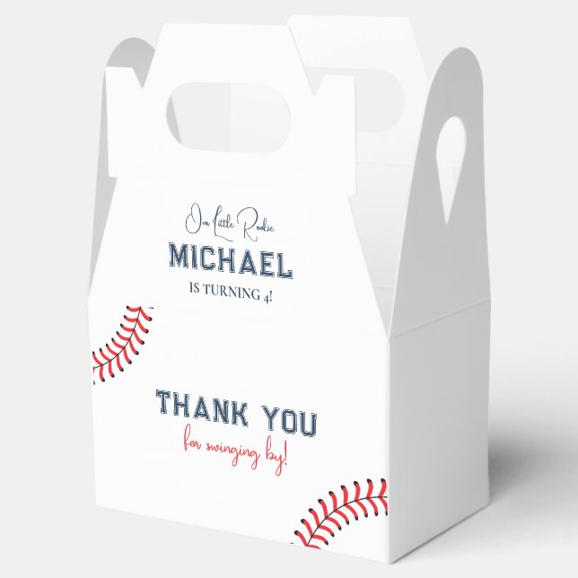 Caja de Regalo de Béisbol minimalista (Abierto)