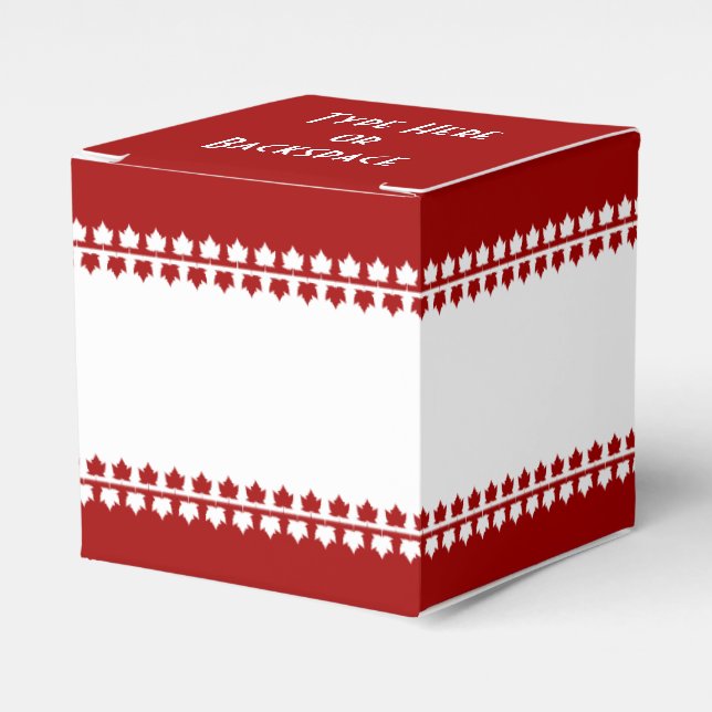 Caja de regalo de Canadá Personalice cajas de rega (Costado Anverso)