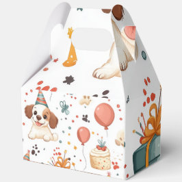 Caja de regalo de Fiesta de cachorros