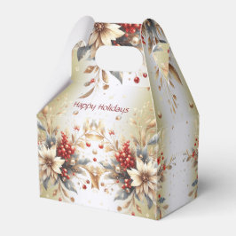 Caja de regalo de flores de vacaciones modernas