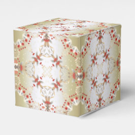 Caja de regalo de flores de vacaciones modernas