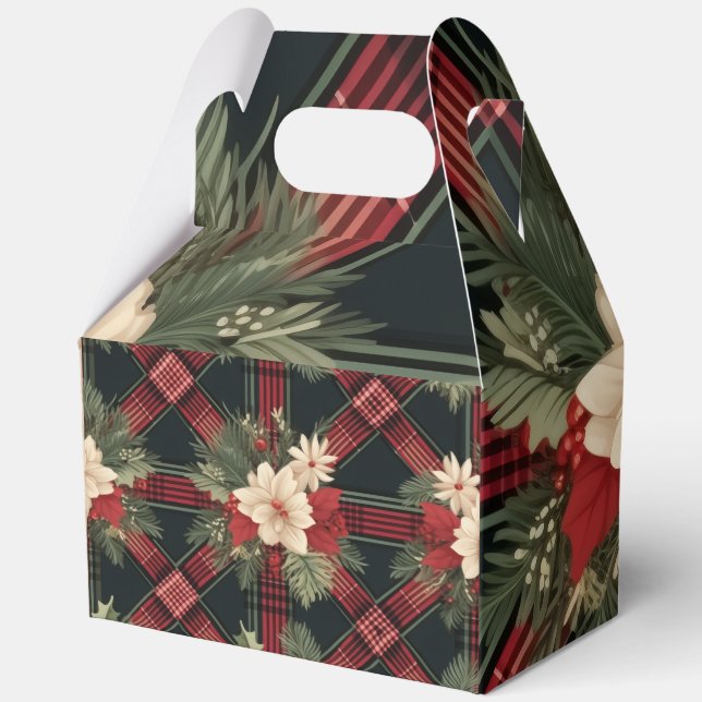 Caja de regalo de gable con guarnición de búfalo c (Reverso )